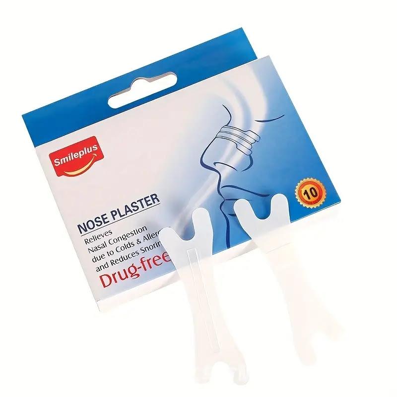 10-Pack Andningsbara Näsplåster - För Snarklindring & Träning