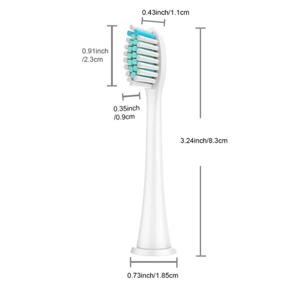 32-Pack Ersättningshuvuden för Philips Sonicare Serierna 3, 6, 9