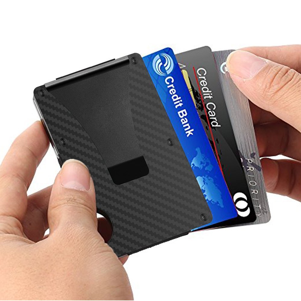 Aluminium Korthållare med RFID-Skydd - Tålig och Snygg