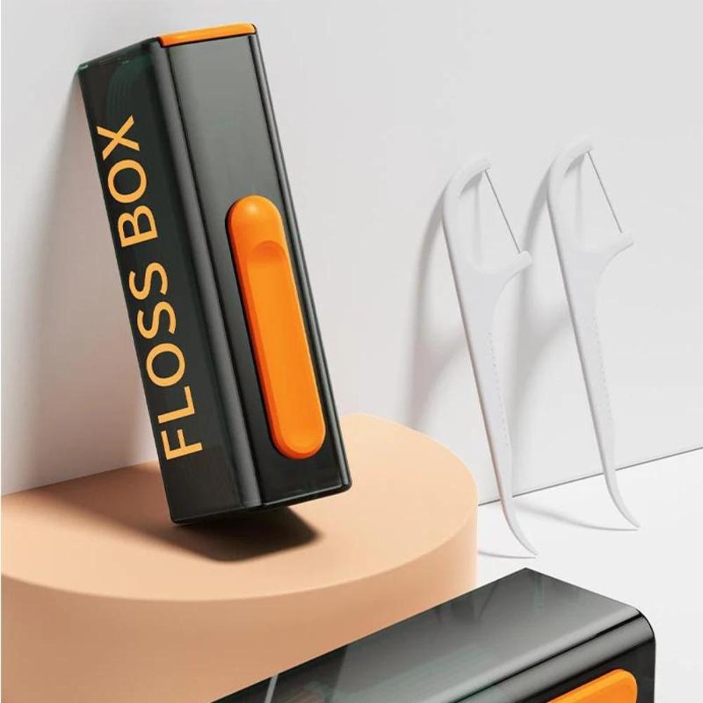 Bunt: Dental Floss Picks 50-pack & Automatisk Tandtrådsbox