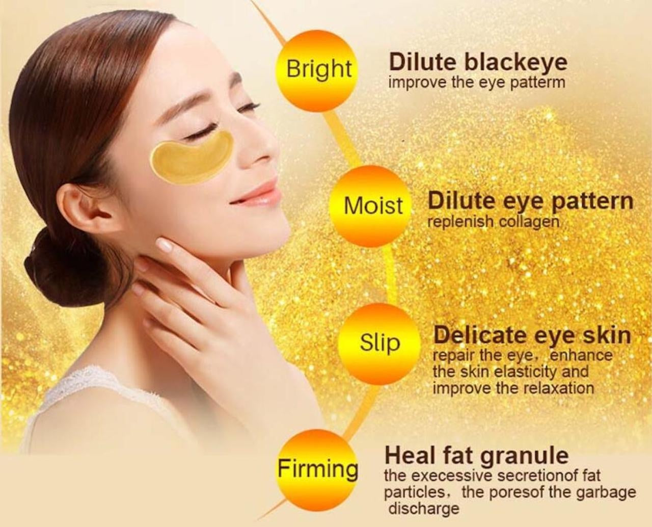 Crystal Collagen Gold Ögonmask – 5 till 60-pack