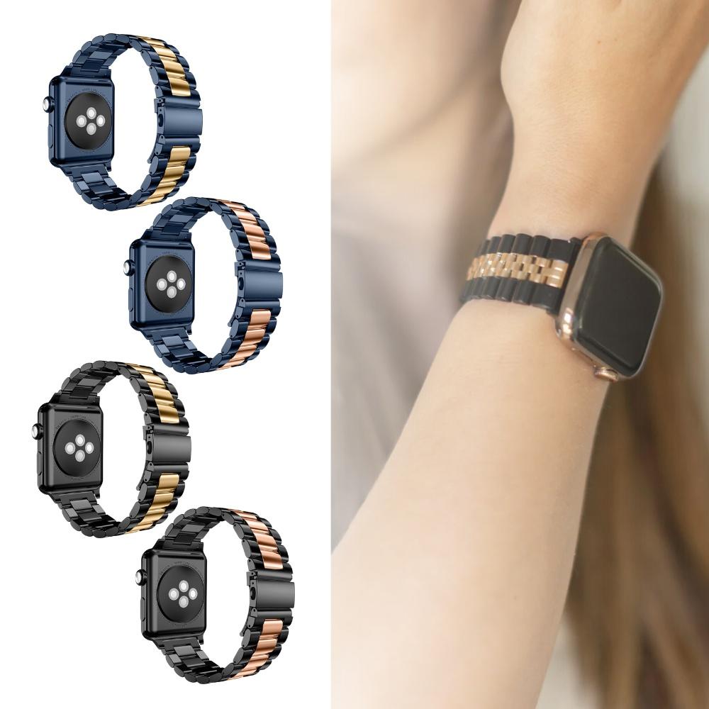 Elegant Metallarmband i Rostfritt Stål för Apple Watch