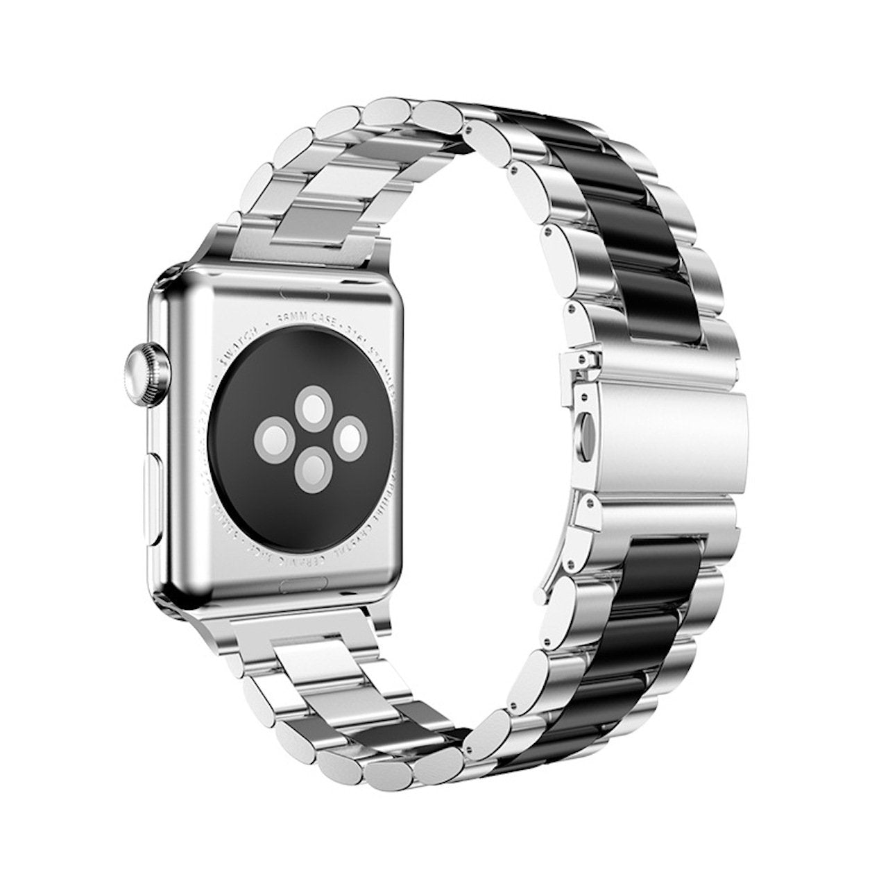 Elegant Metallarmband i Rostfritt Stål för Apple Watch