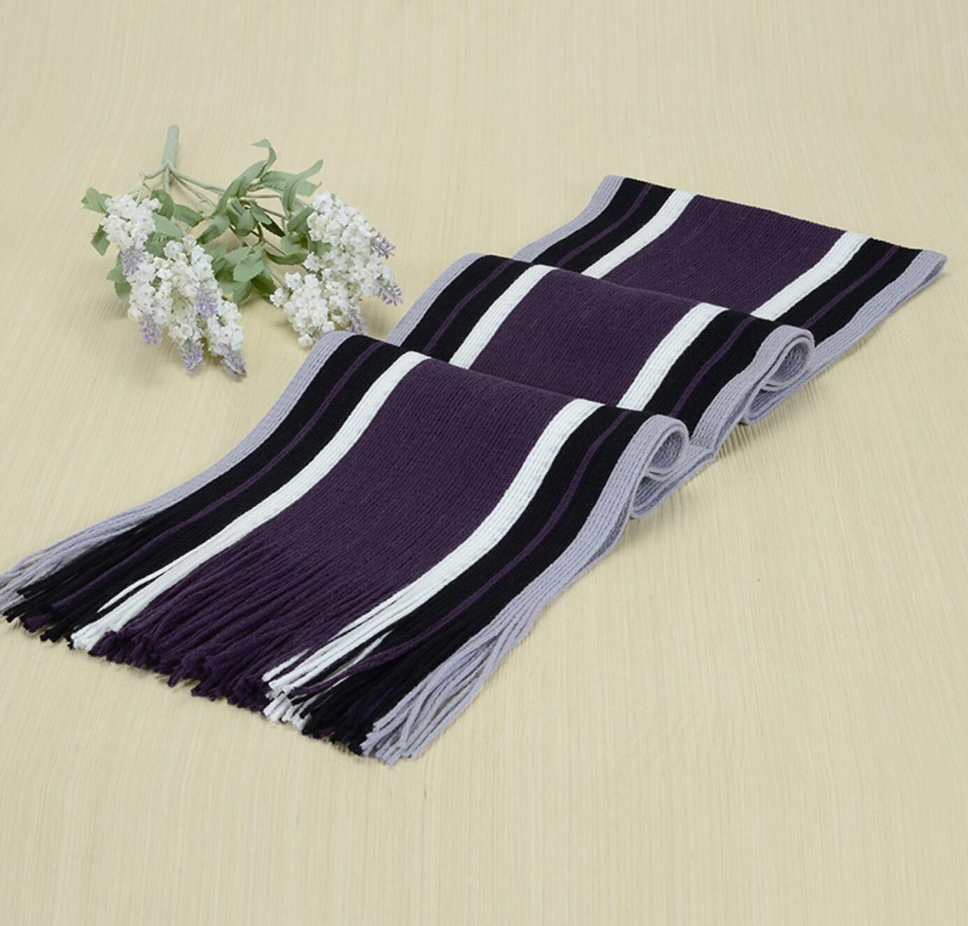 Högkvalitativa randiga halsdukar - fyra färger, behåll värmen