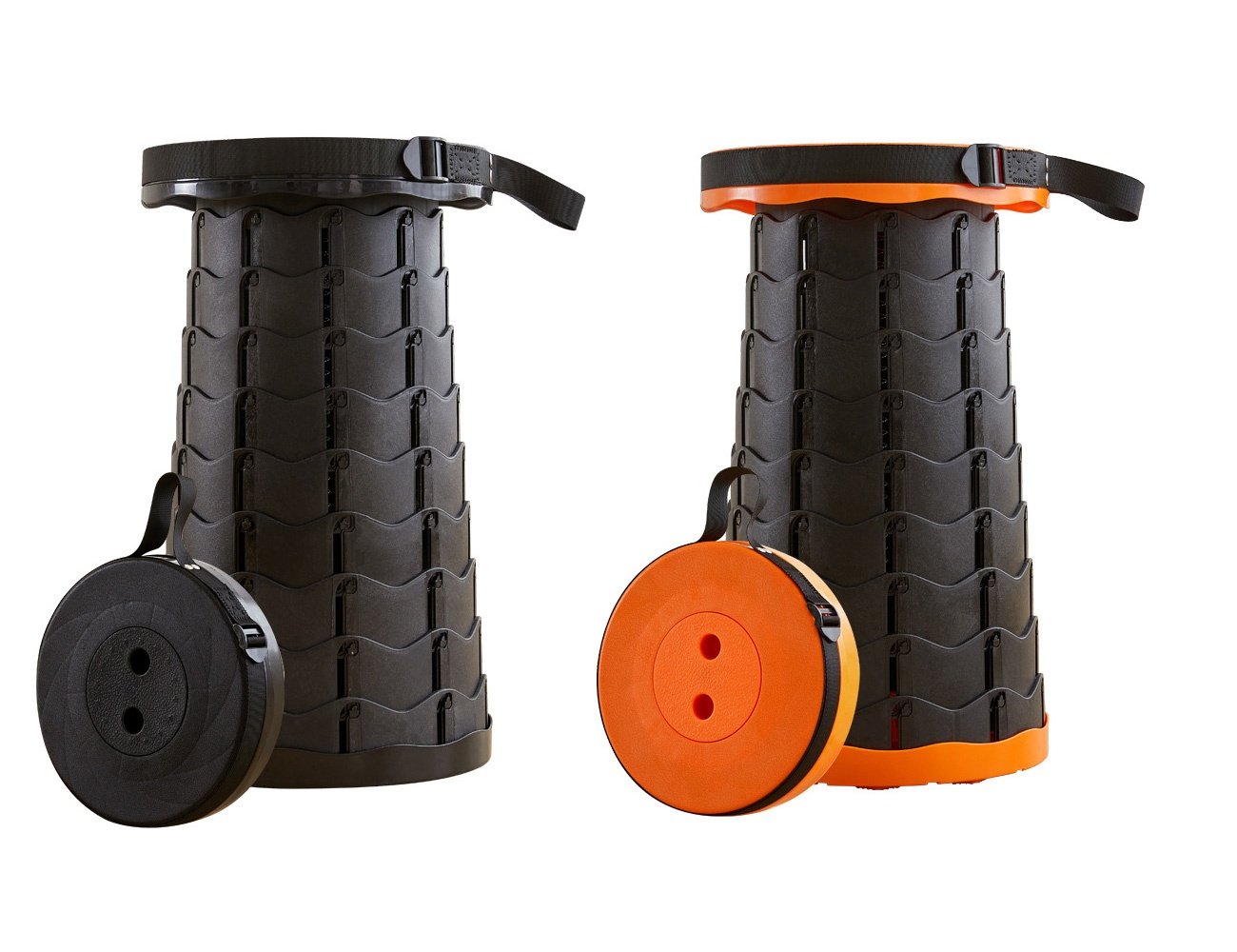 Två st hopfällbara Utomhusstolar – Bärbar och Justerbar för Camping