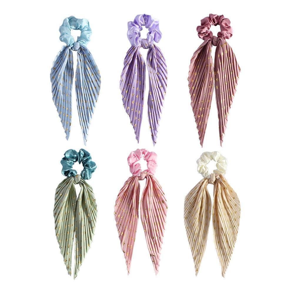 Hårband med scarf – 3/6-pack i mixade färger