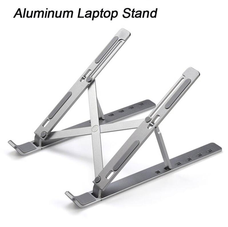 Justerbar Laptopställ i Aluminium - Ergonomisk & Portabel