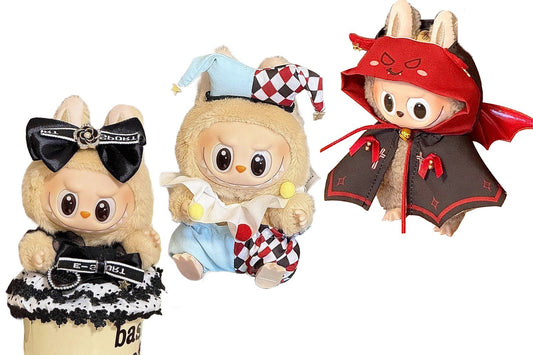 Labubu kläder – Mini outfits för G1–G3 figurer