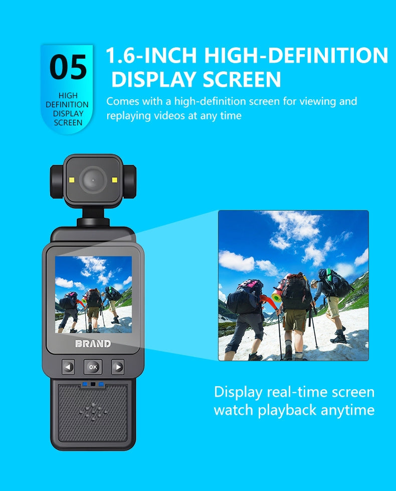 Portabel Videokamera 1080P - WiFi & Bildstabilisering