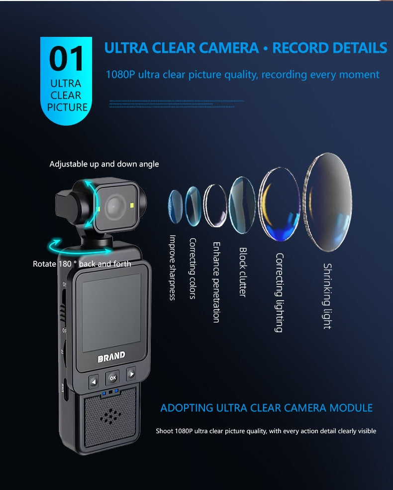Portabel Videokamera 1080P - WiFi & Bildstabilisering