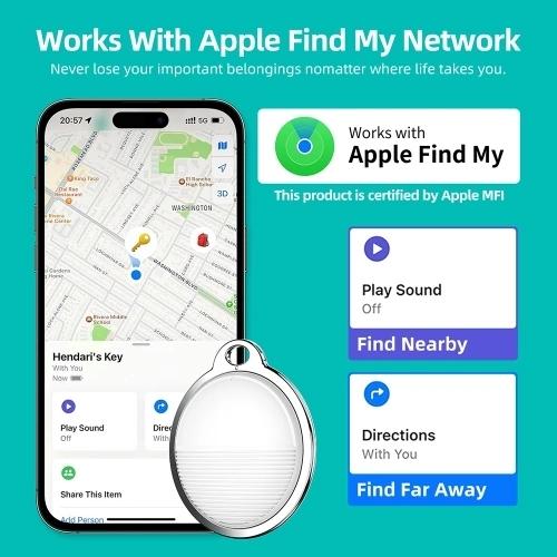 SafeTrak Elite - Apple MFi-certifierad Tracker för iPhone