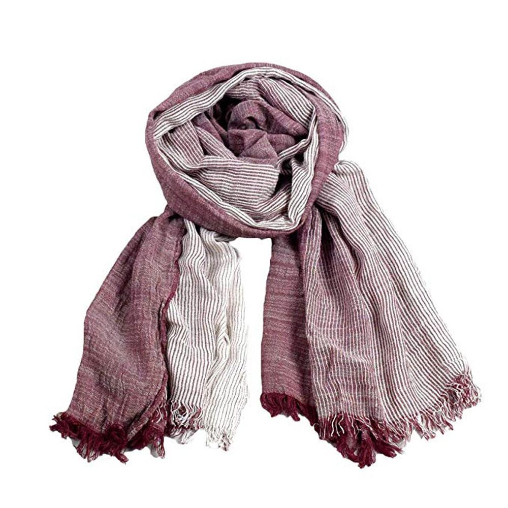 Skir bomullsscarf med fransar