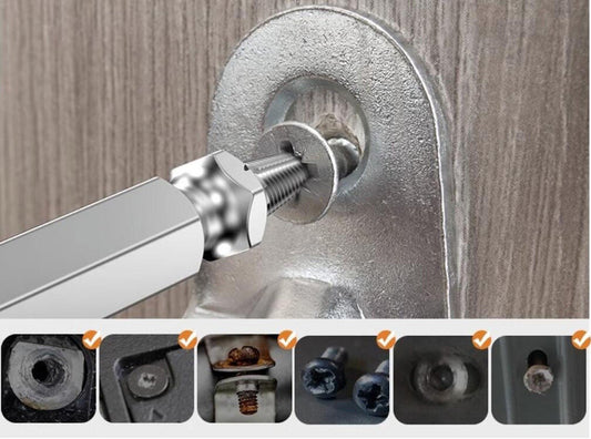 Skruvutdragare Set - Tar Bort Alla Skruvar, 4 Storlekar