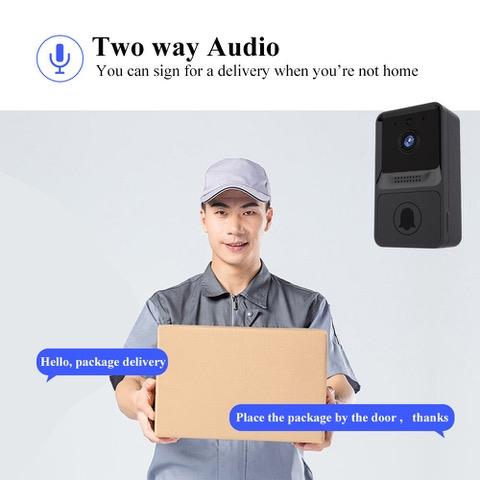 Smart Dörrklocka med Kamera - WiFi, 2-vägs Audio & Nattvision