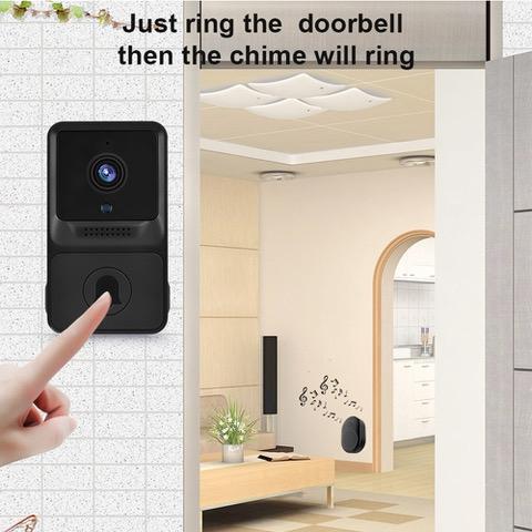 Smart Dörrklocka med Kamera - WiFi, 2-vägs Audio & Nattvision