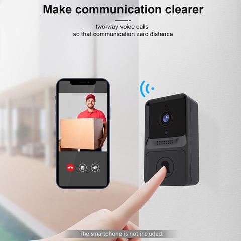 Smart Dörrklocka med Kamera - WiFi, 2-vägs Audio & Nattvision