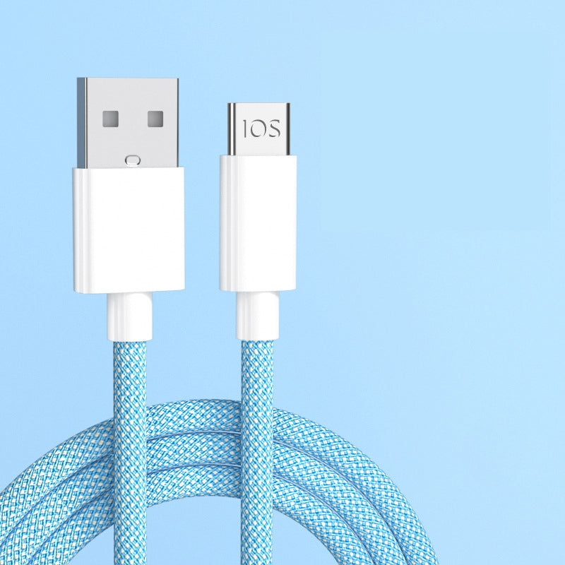 Snabbladdande Kabel 2M - 3-pack i Olika Färger & Kontakter