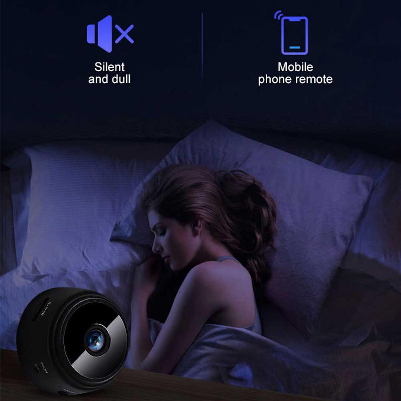 Spy Cam: Mini Övervakningskamera med WIFI och Rörelsedetektor (A9)