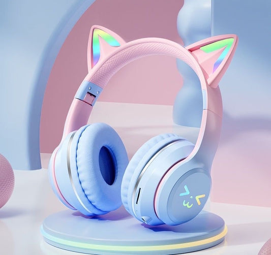 Trådlösa Hörlurar med Kattöron