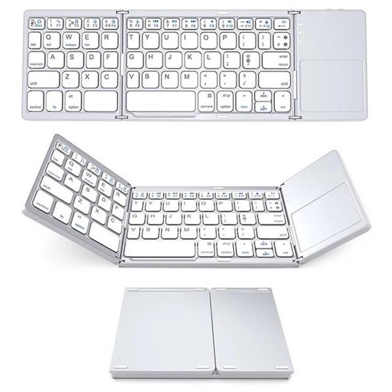 Trådlöst Fällbart Bluetooth Tangentbord med Inbyggd Touchpad