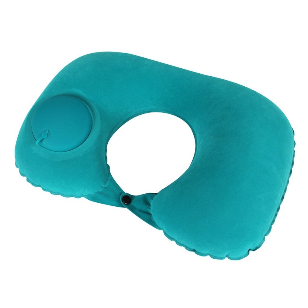 Uppblåsbar nackkudde – Tryckpump & kompakt design