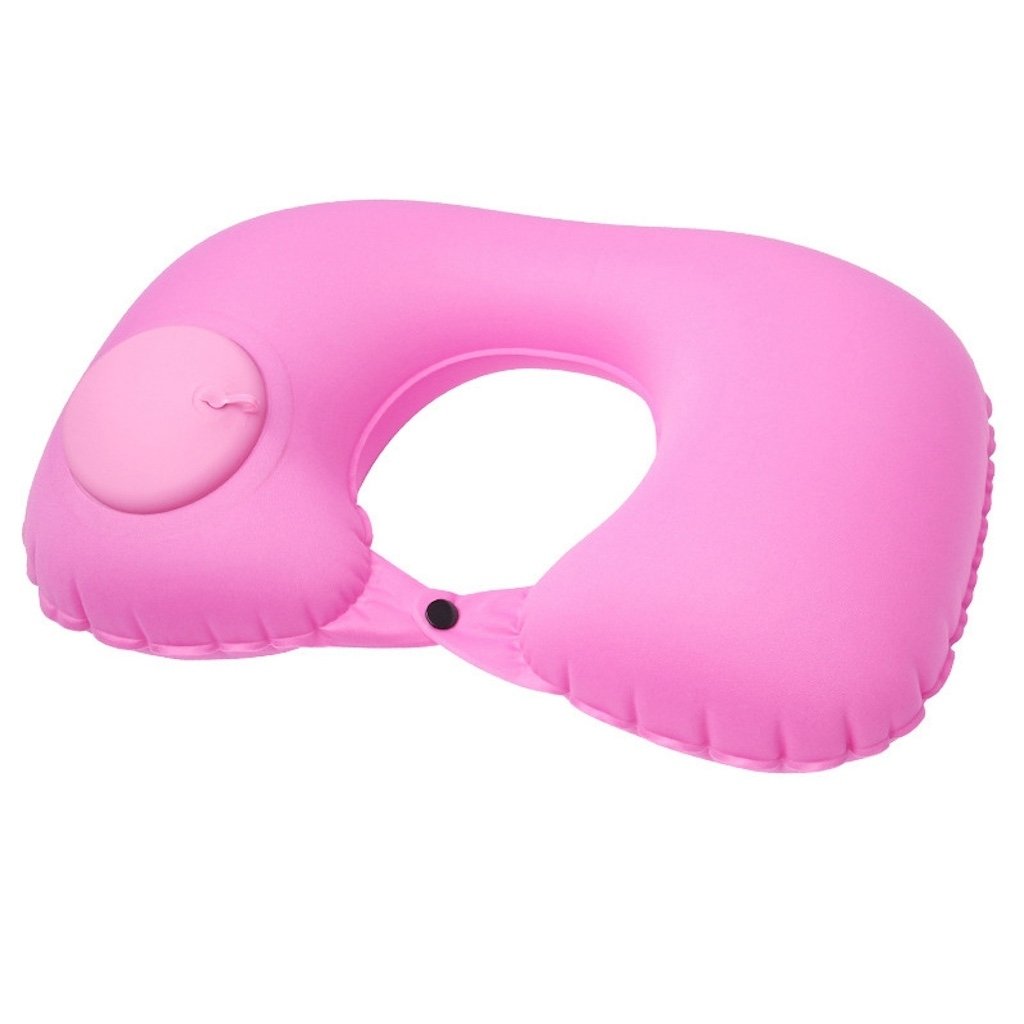 Uppblåsbar nackkudde – Tryckpump & kompakt design