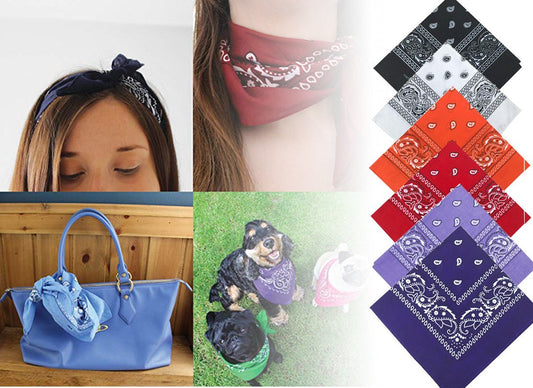 Bandana-scarf med klassiskt paisleymönster i polyester