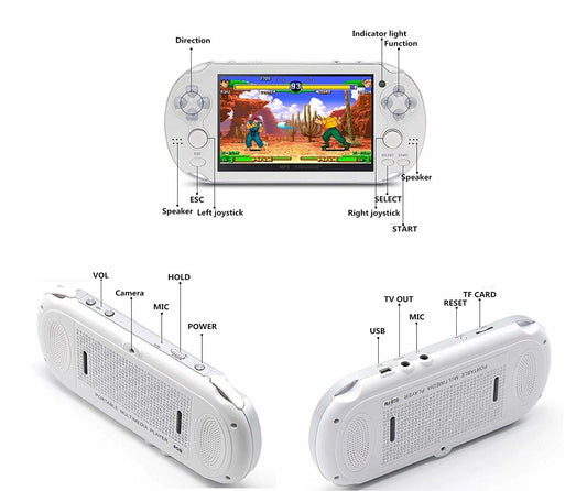 Bärbar spelenhet med 300 inbyggda spel