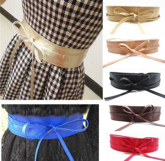 Lyxigt Brett Fauxläderbälte - Elegans utan Spänne