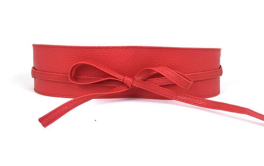 Lyxigt Brett Fauxläderbälte - Elegans utan Spänne