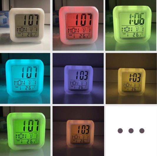Digital väckarklocka för barn / äldre med LED