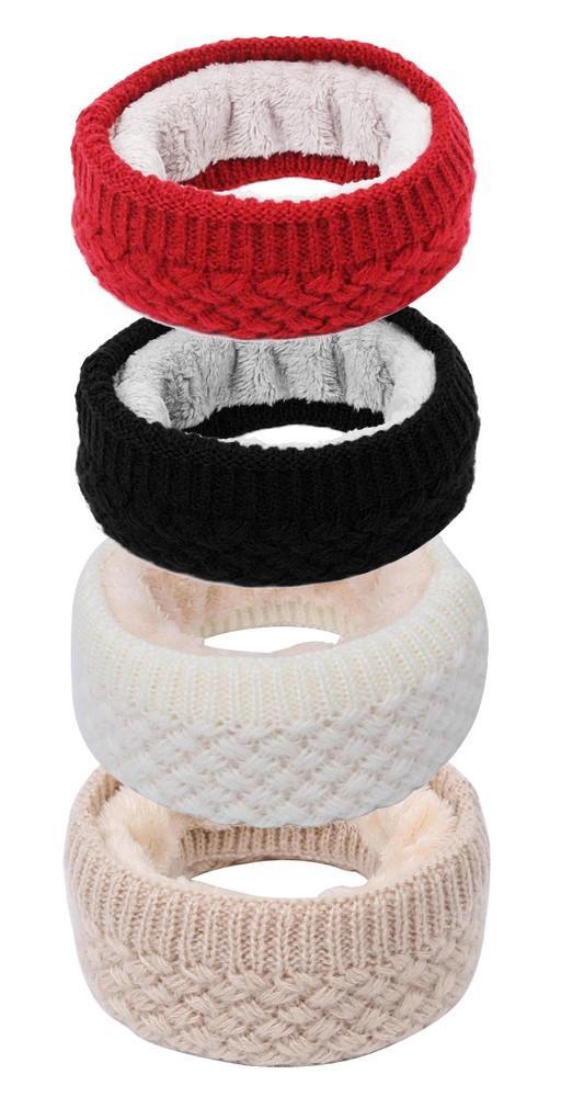 Fluffig Stickad Halsduk - Super Stiligt, Perfekt för Höst/Vinter