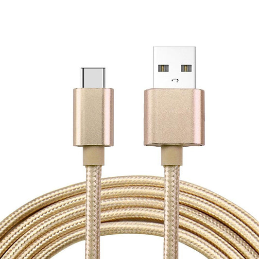 Helfärgad flätad Type-C kabel 1.2m