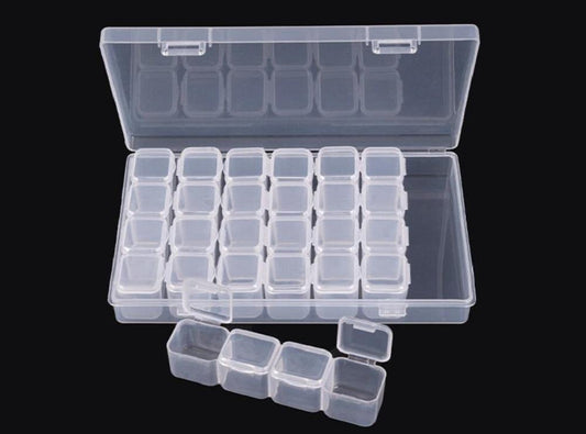 Kompakt förvaringslåda med 28 lådor