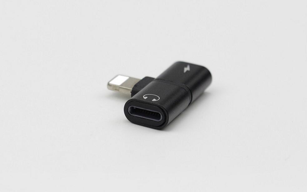 Lightning -> Lightning + Lightning audio adapter