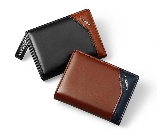 Kortplånbok i PU-läder med RFID-skydd och dragkedja