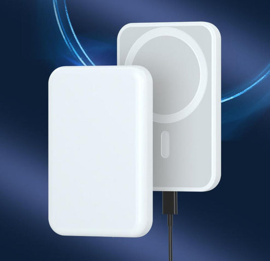 Powerbank kompatibel med MagSafe, 5000mAh, inklusive magnetring