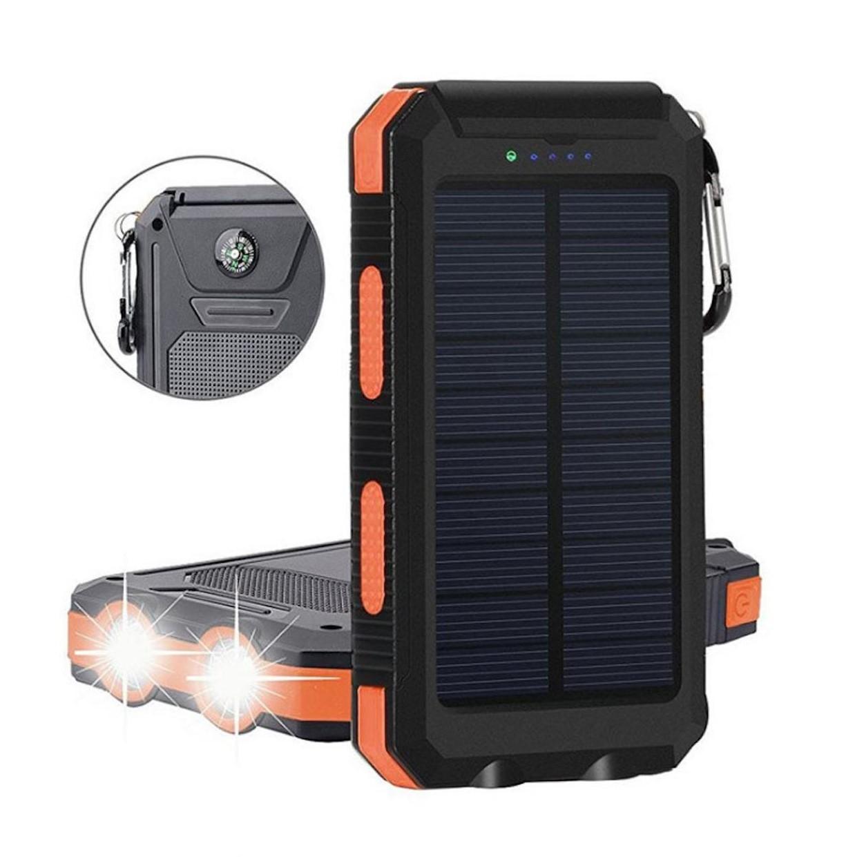 Powerbank med lampa - 10.000 mAh