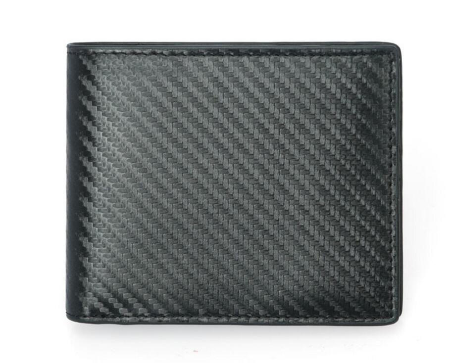 RFID carbon plånbok i äkta läder