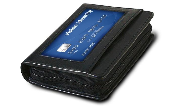 RFID-skyddad mjuk kompakt kreditkortplånbok för hela 36 kort