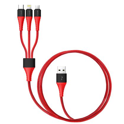 ROCK Hi-Tensile 3in1 kabel 1,2m