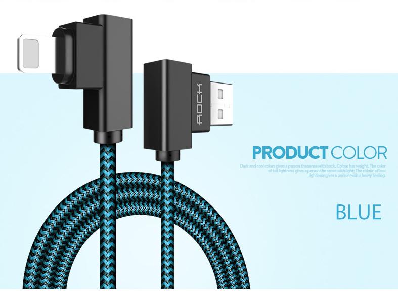 ROCK L-formad Lightningkabel 0,3cm