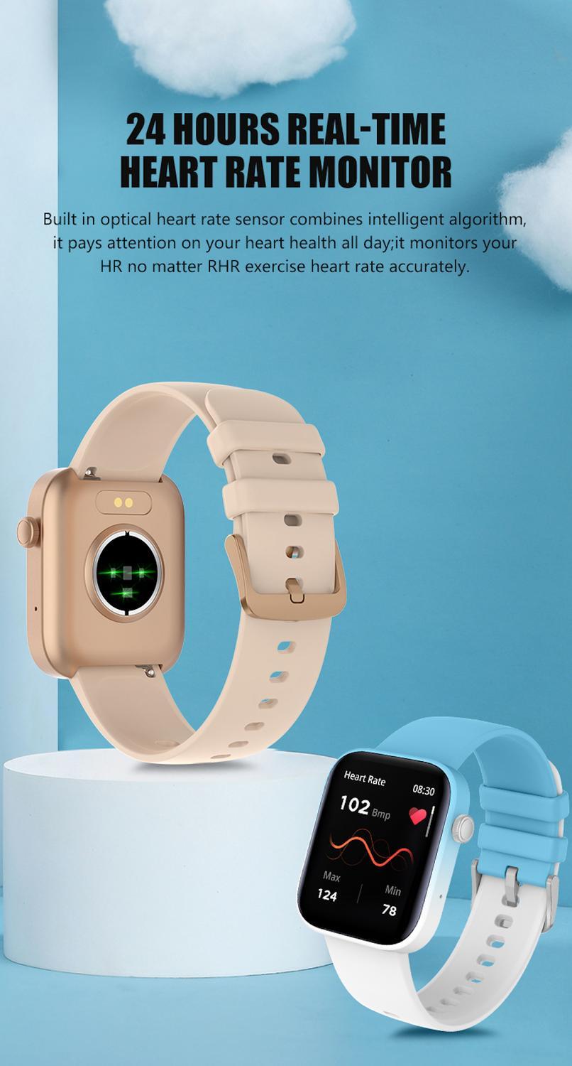 Stilfull 1,8-tums Smartwatch med Avancerade Funktioner