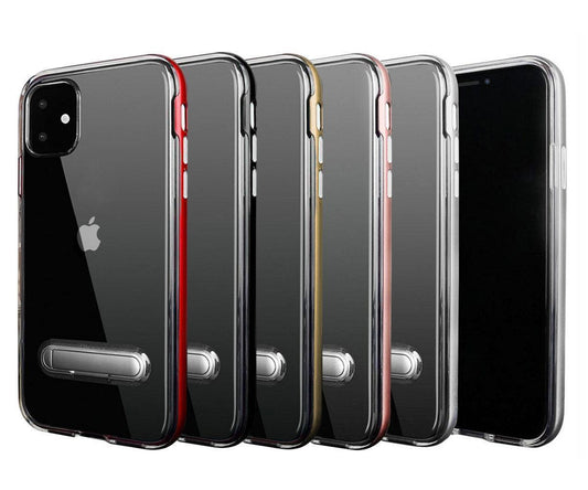 TPU Case med telefonställ + 2st skärmskydd iPhone 12 / 12 Pro