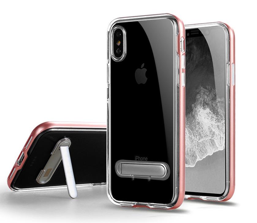 TPU Case med telefonställ + 2st skärmskydd iPhone X/XS