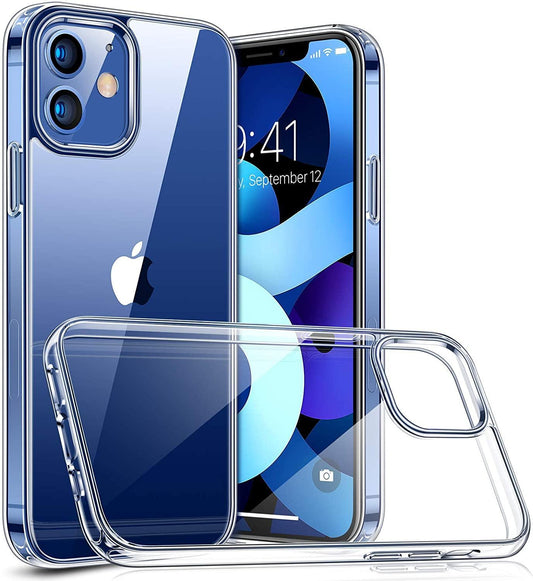 Transparent TPU skal + två st skärmskydd till iPhone 12 / 12 Pro