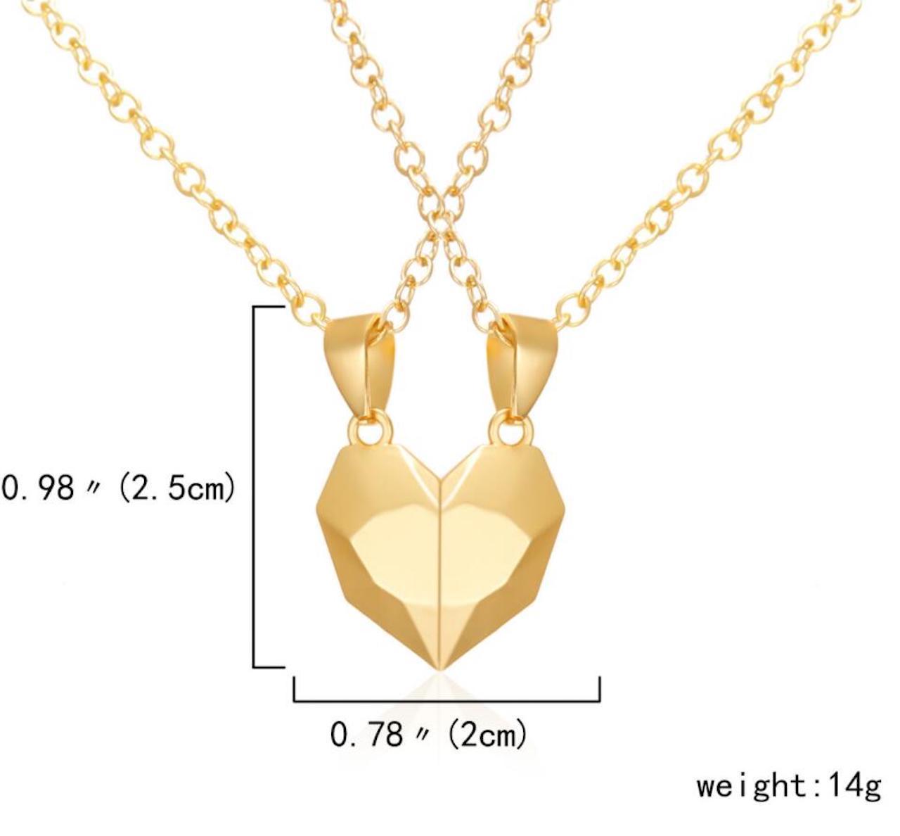 Vänskapshalsband "Hearts" - Elegant och Unik Design