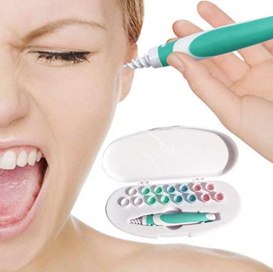 Öronrensare med Spiraltoppar inkl. Förvaringslåda