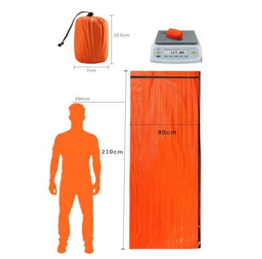 Återanvändbar vattentät nödsovsäck med tillbehör