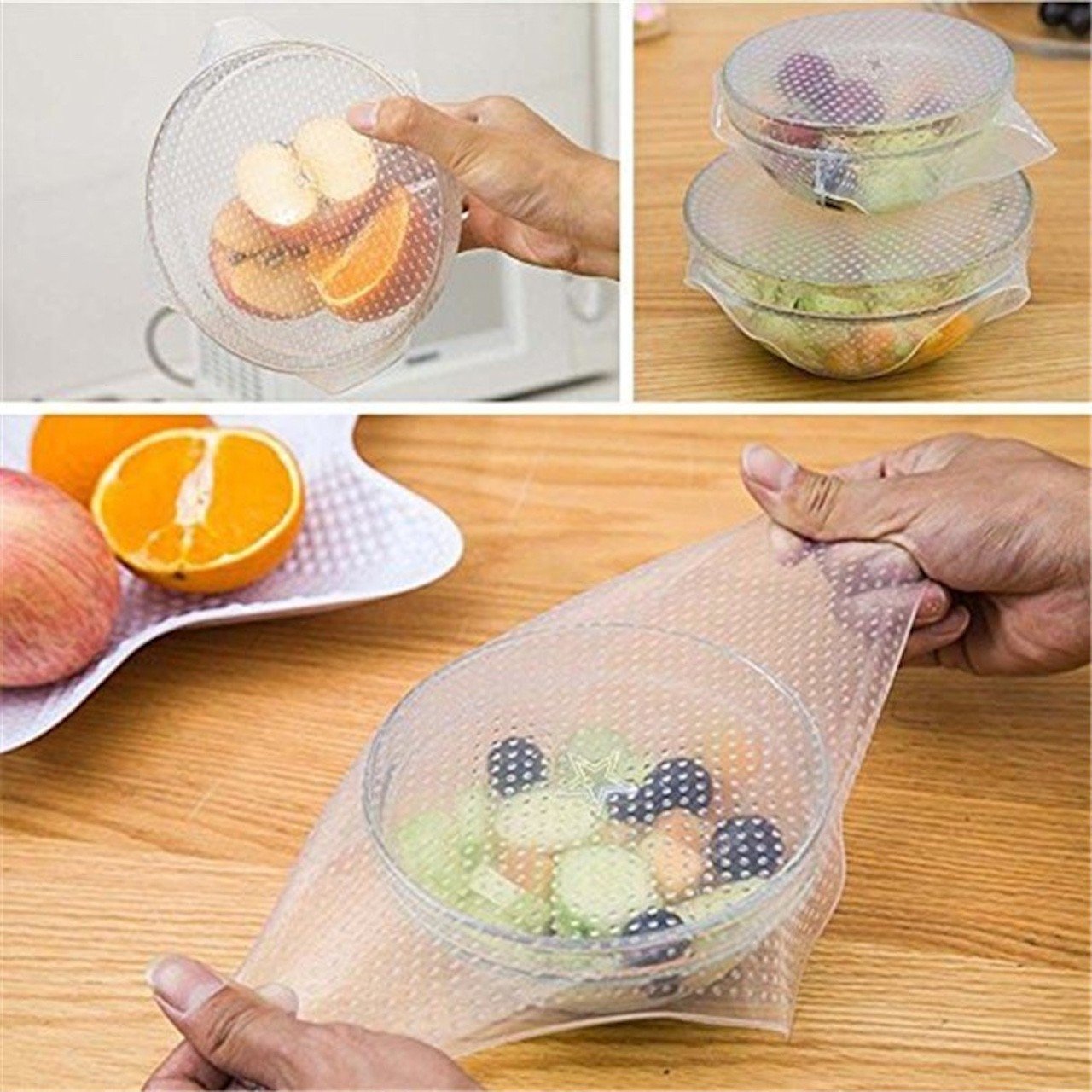 16-Pack Reusable Silicone Lids - Flexible Storage for the Kitche
